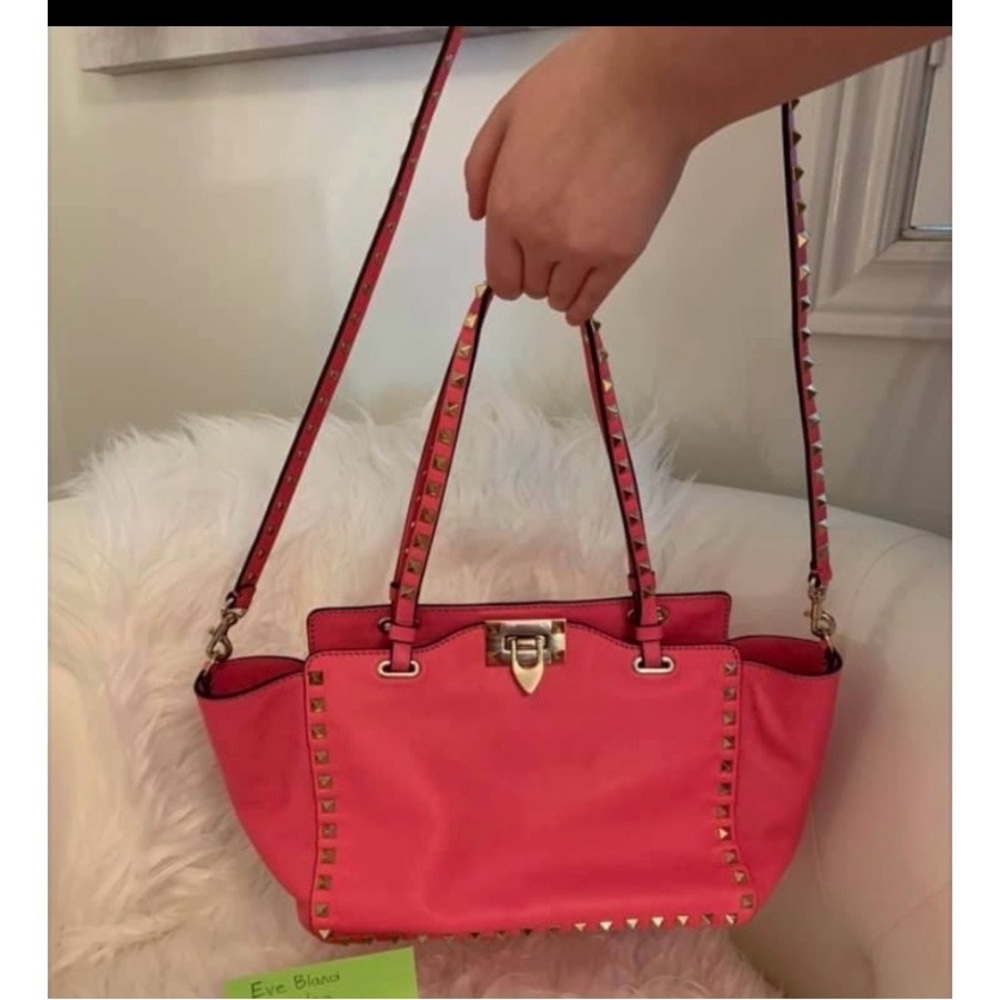 Valentine Pink Small Rockstud Women's Bag